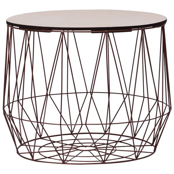 vidaXL Salongbord 2 stk kobber