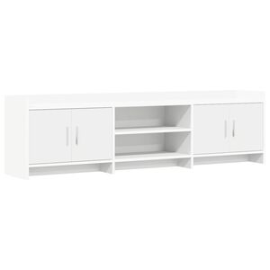 vidaXL TV-skap 168 x 33 x 47 cm Hvit Konstruert tre