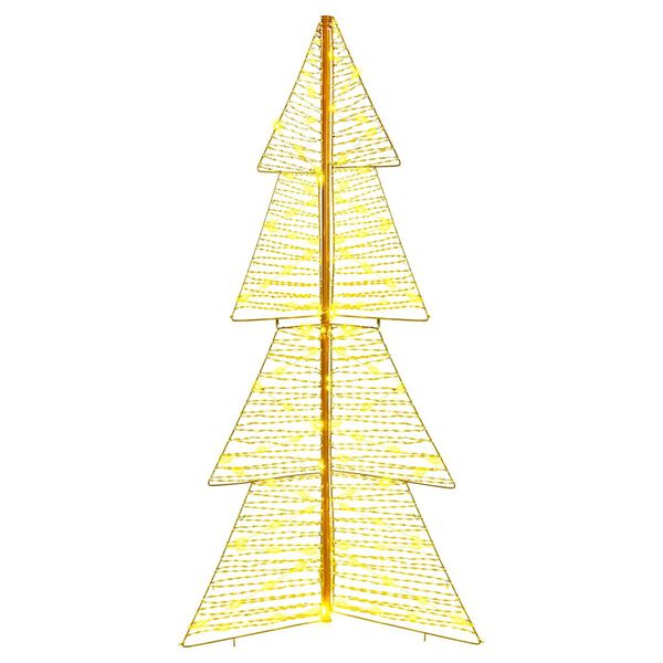 vidaXL Juletre med 160 LED Varmhvit 150 cm PET