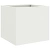 vidaXL Plantekasse hvit 32x30x29 cm st&aring;l