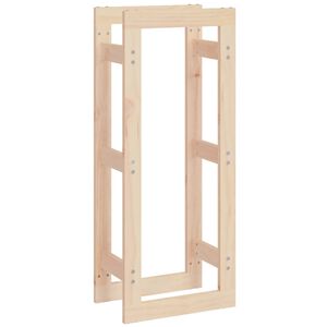 vidaXL Vedstativ 41x25x100 cm heltre furu
