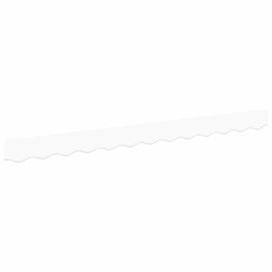 vidaXL Markisekant erstatning Hvit 230 x 20 cm Polyester