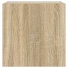 vidaXL Vegghengt TV-benk med LED sonoma eik 40,5x35x40 cm