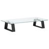 vidaXL Skjermstativ svart 40x20x8 cm herdet glass og metall