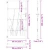 vidaXL Hageport 85x200 cm cortenstål gressdesign