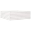 vidaXL Plantekasse hvit 70x70x23 cm heltre furu