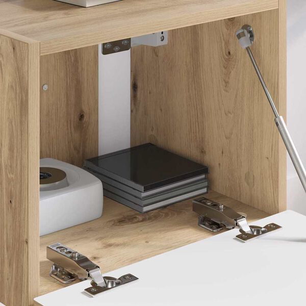 vidaXL TV Veggskap Kunstnerisk Eik 60 x 31 x 29.5 cm Konstruert tre