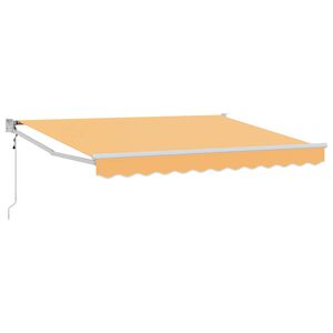 vidaXL Markise sand 3,5 x 2,5 m Polyester og Metall