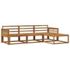 vidaXL Utend&oslash;rs sofa-sett 4 pcs Naturlig Solid akasietre
