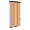 vidaXL Utend&oslash;rs rullegardin 80x250 cm gul og bl&aring;