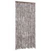 vidaXL Insektgardin brun og hvit 100x220 cm chenille