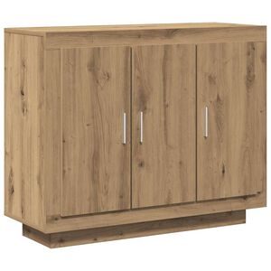 vidaXL Skjenk artisan eik 92x35x75 cm konstruert tre