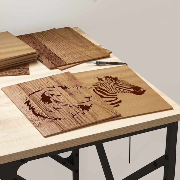 vidaXL Dekorpaneler 150 pcs Gammelt tre 21 x 30 x 0,27 cm