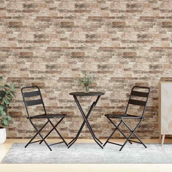 vidaXL 3D veggpaneler med flerfarget mursteindesign 10 stk EPS