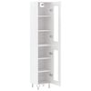 vidaXL Highboard hvit 34,5x34x180 cm konstruert tre