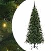 vidaXL Kunstig juletre gr&oslash;nn 210 cm PE og PVC