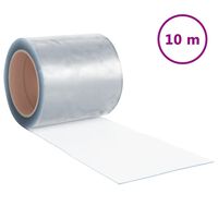 vidaXL Dørgardin gjennomsiktig 200 mmx1,6 mm 10 m PVC