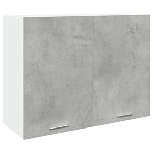 vidaXL Hengende skap "Lyon" betonggr&aring; 80x31x60 cm sponplate