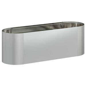 vidaXL Hevet Hagebed Galvanisert st&aring;l 120 x 40 x 40 cm