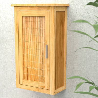 EISL Høyskap med dør bambus 40x20x70 cm