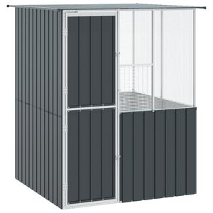 vidaXL Fuglebur Antrasitt 165 x 165 x 200 cm Galvanisert St&aring;l
