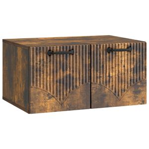 vidaXL Vegghengt TV skap R&oslash;kt Eik 59,5 x 41 x 30 cm Konstruert tre