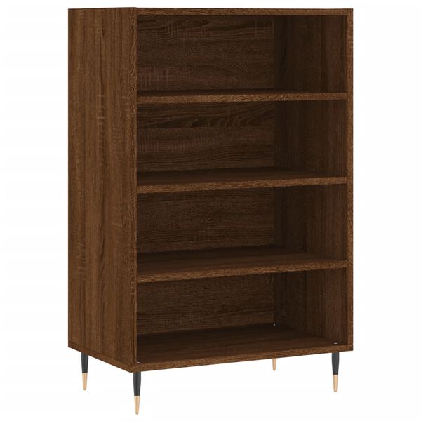 vidaXL Highboard brun eik 57x35x90 cm konstruert tre