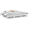 vidaXL Familiesengeramme uten madrass hvit 270x200 cm heltre furu