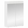 vidaXL Baderomsspeilskap TULUM Hvit 60 x 16,5 x 78 cm Konstruert tre