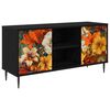 vidaXL TV-skap GENNEP 102 x 33 x 51 cm Svart eik Konstruert tre