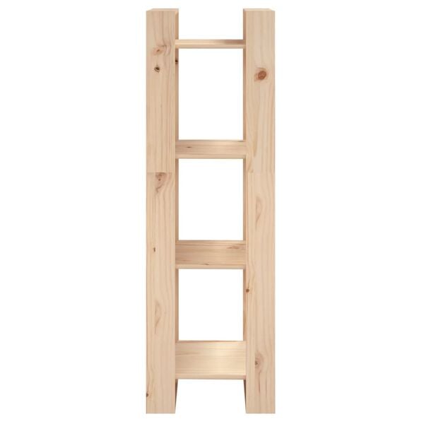 vidaXL Bokhylle/romdeler 41x35x125 cm heltre furu