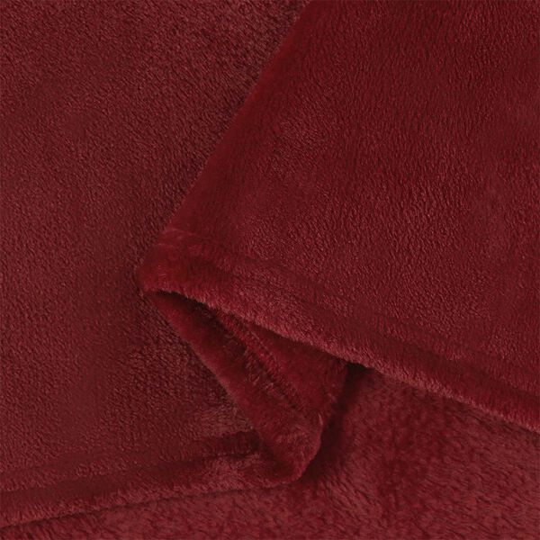 vidaXL Kastepledd 6 pcs Bordeaux R&oslash;d 130 x 150 cm Fleece