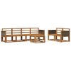 vidaXL Utend&oslash;rs sofa-sett 6 pcs Naturlig Solid akasietre