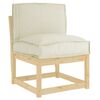 vidaXL Pallepute for ryggstøtte Krem 50 x 40 x 12 cm Oxford-stoff