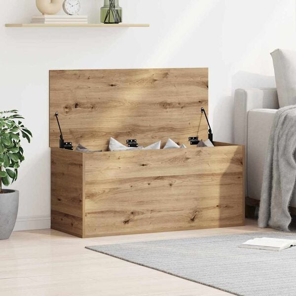 vidaXL Lagringsboks artisan eik 100 x 42 x 46 cm Konstruert tre