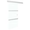 vidaXL Skyved&oslash;r med myke d&oslash;rstopper ESG-glass og aluminium 76x205 cm