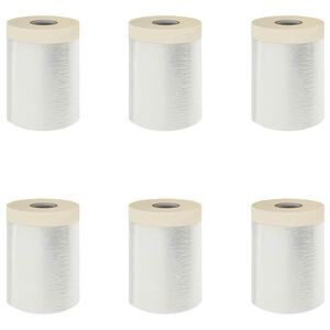 vidaXL St&oslash;vduk med klebrig tape 6 stk. Gjennomsiktig 55 x 3300 cm HDPE