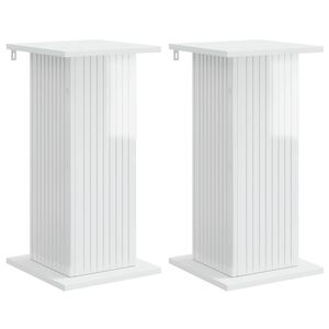 vidaXL Planteholder 2 pcs H&oslash;gglans hvit 30,5 x 30 x 60,5 cm