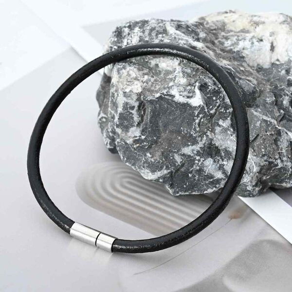 vidaXL L&aelig;rsnor Svart &Oslash;5 mm x 10 m L&aelig;r