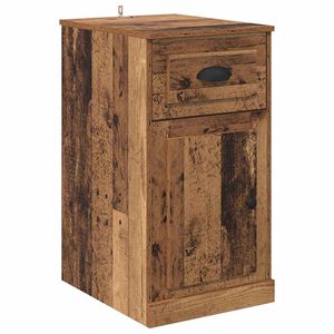 vidaXL Sideskap Veggmontert Gammelt tre 40 x 50 x 75 cm Konstruert tre