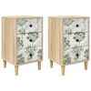 vidaXL Nattbordskap GOTHA 2 stk. Sonoma eik 36 x 33 x 60 cm