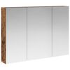 vidaXL Baderomsspeilskap Gammelt tre 100 x 14,5 x 70 cm Konstruert tre