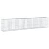 vidaXL Gabionkurv med deksel 700x100x150 cm galvanisert jern