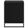 vidaXL Nattbord med skuff Svart Eik 50 x 39,5 x 50 cm Konstruert tre