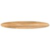 vidaXL Bordplate 80x40x2,5 cm oval heltre mango