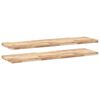 vidaXL Flytende hyller 2 stk 120x40x4 cm ubehandlet heltre akasie