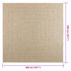 vidaXL Teppe ZIZUR beige 200x200cm jute-utseende innend&oslash;rs og utend&oslash;rs