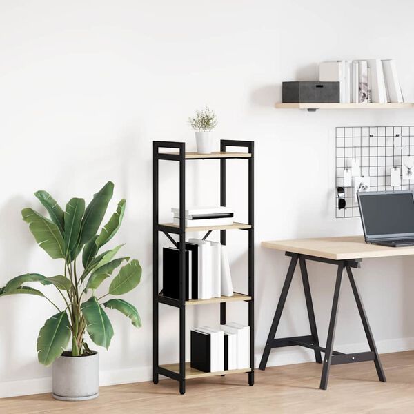 vidaXL Bokhylle Sonoma eik 40 x 30 x 85 cm Konstruert tre