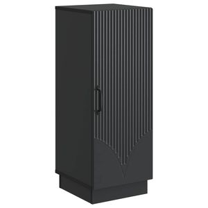vidaXL Serviesskap Svart 33 x 34,5 x 87 cm Konstruert tre