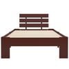 vidaXL Sengeramme m&oslash;rkebrun heltre furu 90x200 cm